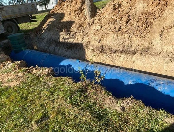 Газгольдер для дома в Серпухове с земляными работами