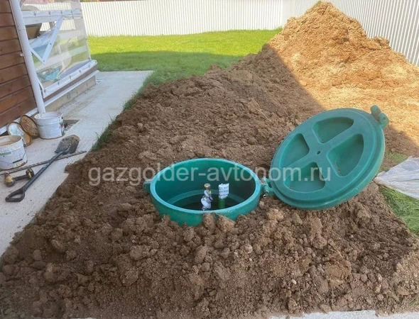 Подземный газгольдер в Серпухове под ключ для частного дома